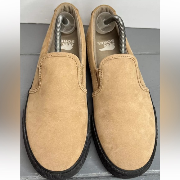SOREL Mens Caribou Waterproof Slip-On Sneaker Nubuck Leather Size 9M Worn 1X! main image 7